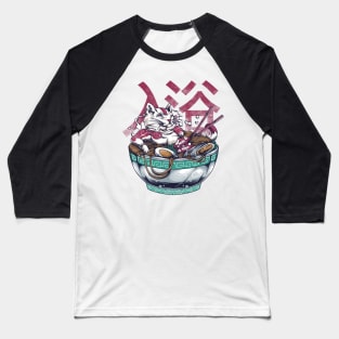 Yakuza ramen cat Baseball T-Shirt